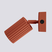Sollux SL.1636 Wandleuchte KARBON roter Ockere mit Schalter 