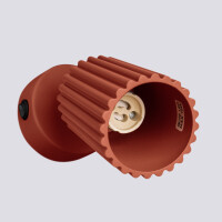 Sollux SL.1636 Wandleuchte KARBON roter Ockere mit Schalter 