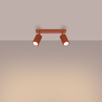 Sollux SL.1637 Plafond KARBON 2 roter Ocker 3