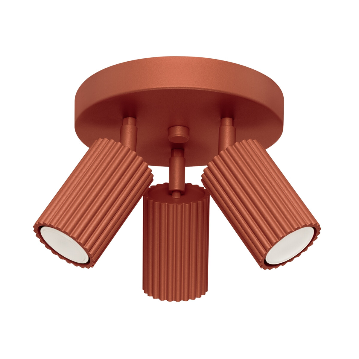 Deckenstrahler Karbon rot 3-flammig GU10 Rondell