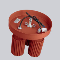 Sollux SL.1639 Plafond KARBON 3P roter Ocker 4