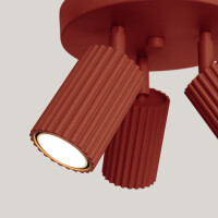 Sollux SL.1639 Plafond KARBON 3P roter Ocker 5