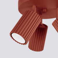 Sollux SL.1639 Plafond KARBON 3P roter Ocker 6