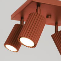 Sollux SL.1640 Plafond KARBON 4 roter Ocker 5
