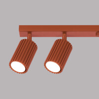 Sollux SL.1642 Plafond KARBON 6L roter Ocker 6