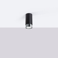 Sollux SL.1408 Plafond NERO 12,5 Schwarz/Chrom 2