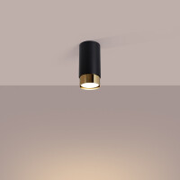 Sollux SL.1410 Plafond NERO 12,5 Schwarz/Golden 3