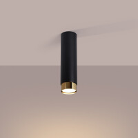 Sollux SL.1411 Plafond NERO 22,5 Schwarz/Golden 3