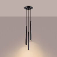 Sollux SL.1463 Pendelleuchte BLISS 3P Schwarz 3