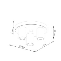 Sollux SL.1464 Plafond  LAGOS 3P Weiß 8
