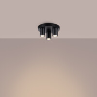 Sollux SL.1466 Plafond  LAGOS 3P Schwarz 3