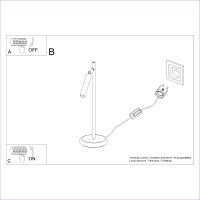 Sollux SL.1468 Tischlampe PASTELO Weiß 8