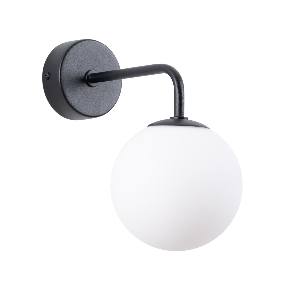 Wandlampe Astral Glasschirm weiß schwarz 1-flammig