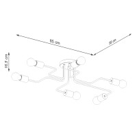 Sollux SL.1670 Kronleuchter TIMBO 6 schwarz 7