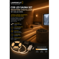 Saunabeleuchtung  COB LED mit einstellbaren...