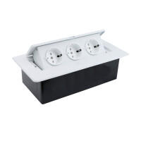 Einbausteckdose Kombibox 3x Steckdose we gallery