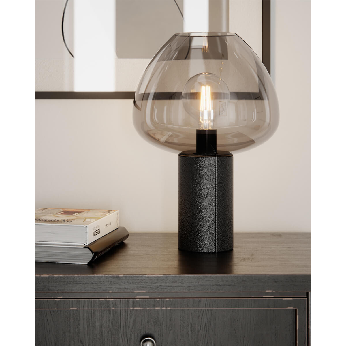 By Rydens Cozy Tischleuchte schwarz/Brandy