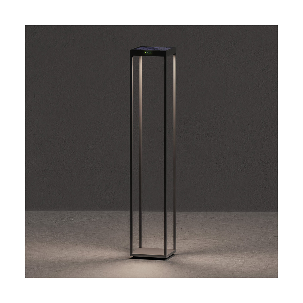 6976853441342 - Klewe Radia Mega Ground Akku Solarleuchte graphitgrau