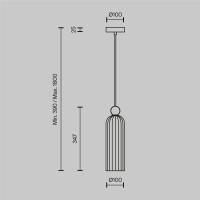 Maytoni Pendelleuchte Antic Metall Gold MOD302PL-01GR mit IP