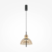 Maytoni Pendelleuchte Bangkok Metall Schwarz MOD185PL-L12CG3