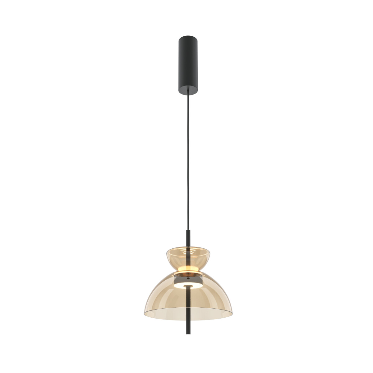 Maytoni Pendelleuchte Bangkok Metall Schwarz MOD185PL-L12CG3K2 mit IP 20