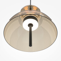 Maytoni Pendelleuchte Bangkok Metall Schwarz MOD185PL-L12CG3