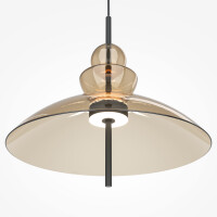 Maytoni Pendelleuchte Bangkok Metall Schwarz MOD185PL-L12CG3