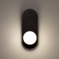 Maytoni Wandleuchte Bao Metall Schwarz MOD419WL-01B mit IP 2