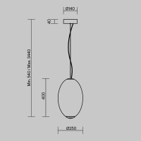 Maytoni Pendelleuchte Bruma Metall Chrom MOD397PL-L19CH2.7K 