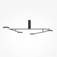 Maytoni Deckenleuchte Fad Metall Schwarz MOD070CL-L30B3K mit