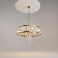 Maytoni Pendelleuchte Frame Metall Gold MOD174PL-06G mit IP 