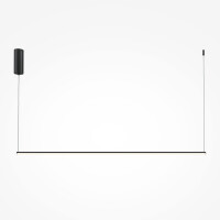 Maytoni Pendelleuchte Halo Aluminium Schwarz MOD246PL-L24BK 