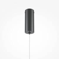 Maytoni Pendelleuchte Halo Aluminium Schwarz MOD246PL-L24BK1