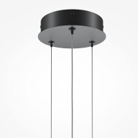 Maytoni Pendelleuchte Halo Aluminium Schwarz MOD247PL-L49BK 