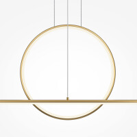 Maytoni Pendelleuchte Halo Aluminium Messing MOD247PL-L49BSK