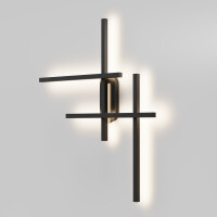 Maytoni Wandleuchte Halo Aluminium Schwarz MOD248WL-L24BK mi