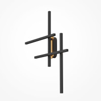 Maytoni Wandleuchte Halo Aluminium Schwarz MOD248WL-L24BK mi