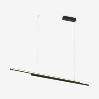 Maytoni Pendelleuchte Halo Aluminium Schwarz MOD005PL-L48BK 
