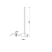 Maytoni Wandleuchte Light stick Aluminium Messing MOD237WL-L