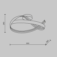 Maytoni Deckenleuchte Plons Aluminium Messing MOD283CL-L34BS