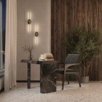 Maytoni Wandleuchte Renaissance Metall und Marmor Messing MO