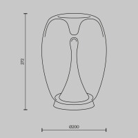Maytoni Tischleuchte Splash Aluminium Gold MOD282TL-L15G3K m