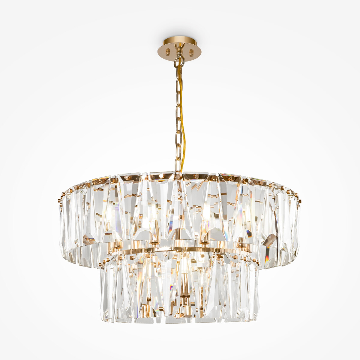 Maytoni Pendelleuchte Puntes Metall Gold MOD043PL-12G mit IP 20
