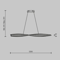 Maytoni Pendelleuchte Krone Metall Messing P097PL-L36BS3K mi