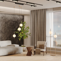 Maytoni Pendelleuchte The Sixth Sense Metall Messing Z020PL-