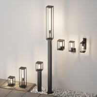 Outdoor Wandleuchte Cell Aluminium und Kunststoff Graphit O4