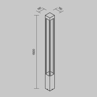 Outdoor Landschaft leuchten Elbe Aluminium Graphit O424FL-L2