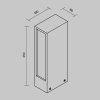 Outdoor Landschaft Leuchten Hof Metall Graphit O422FL-L6GF m