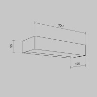 Outdoor Wandleuchte Lot Aluminium Graphit O428WL-L10GF3K mit