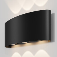 Outdoor Fassadenbeleuchtung Strato Metall Schwarz O417WL-L6B